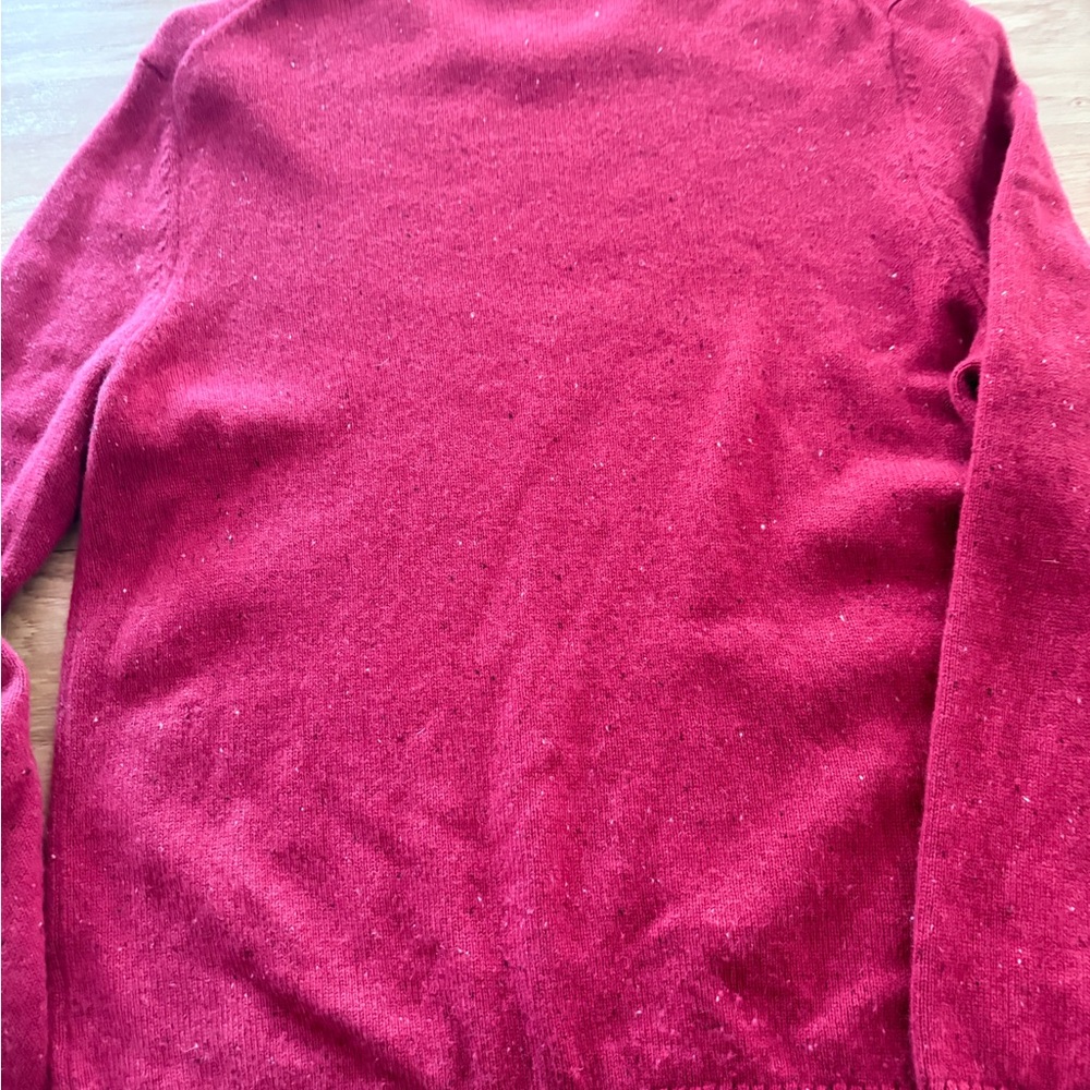 Garnet Hill Men's washable cashmere sweater sweatshirt L Large - Picture 4 of 6